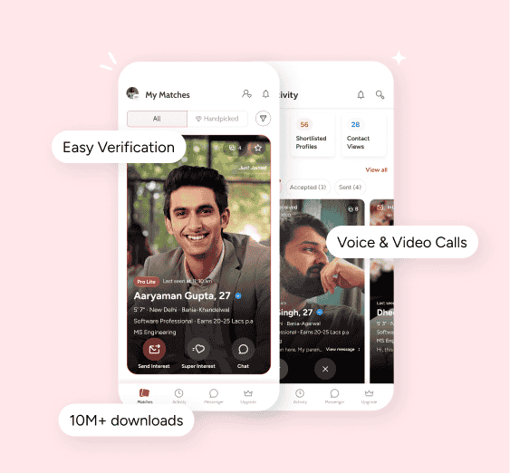 Jeevansathi App Interface